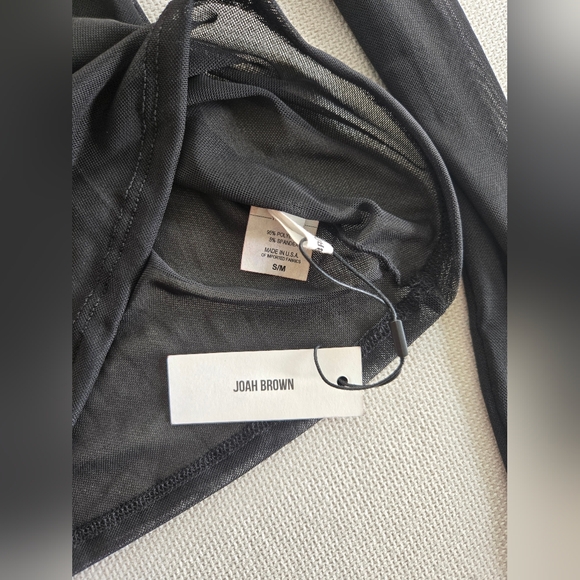 Joah Brown Black Off-Shoulder Blouse - Picture 8 of 10